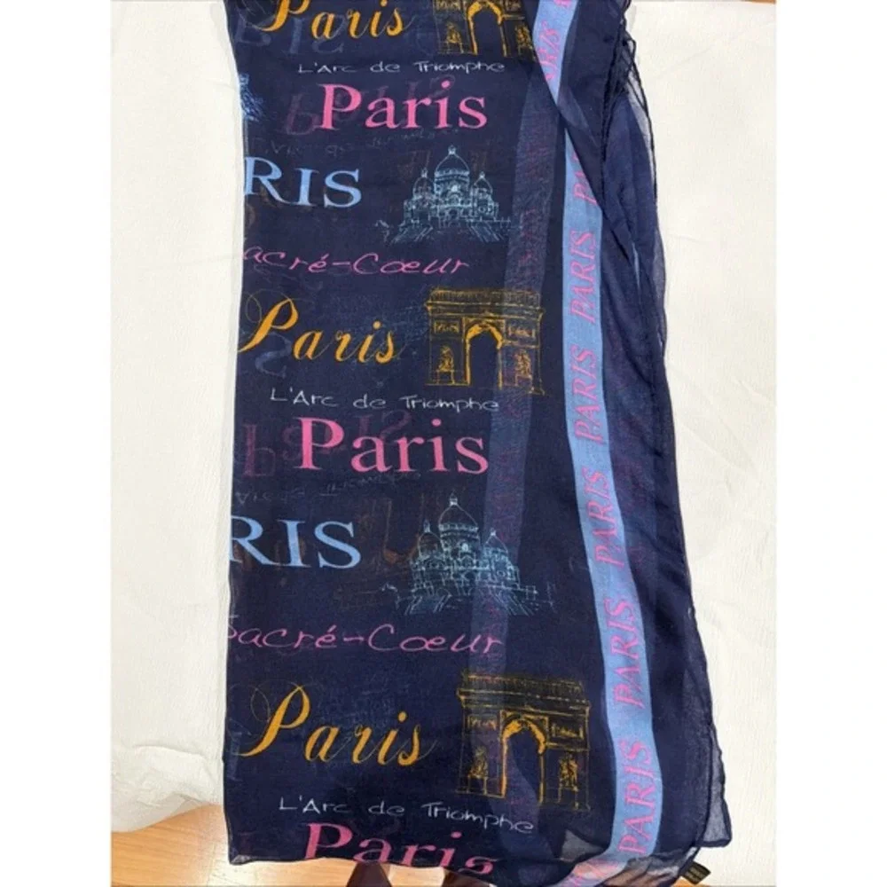Lot Five Women's Scarves Chevron Geometric Palm Tree Paris Infinity‎ And Wrap